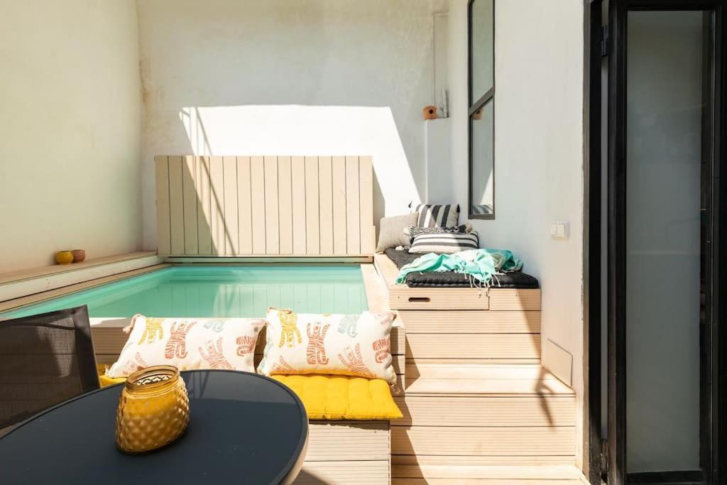 Apartamento Cozy Loft Patio+Pool +Wifi Valencia Exterior foto